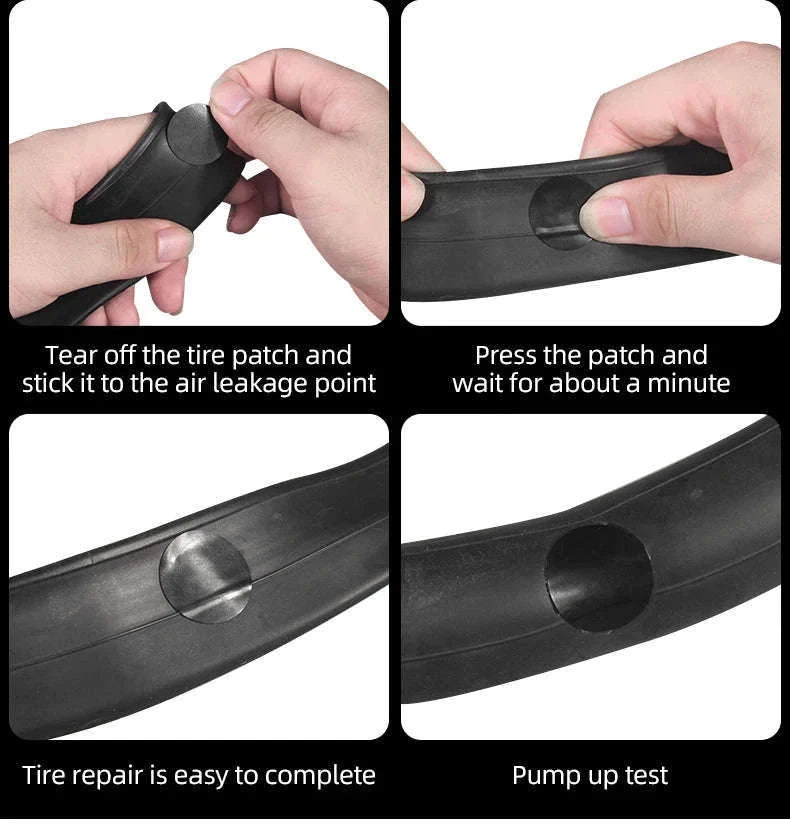 Glue-Free Bicycle Tire Repair Kit for Road & Mountain Bikes-MJBT1001