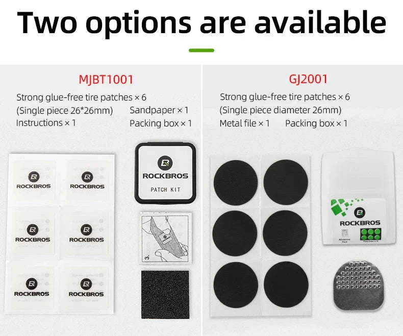 Glue-Free Bicycle Tire Repair Kit for Road & Mountain Bikes-MJBT1001