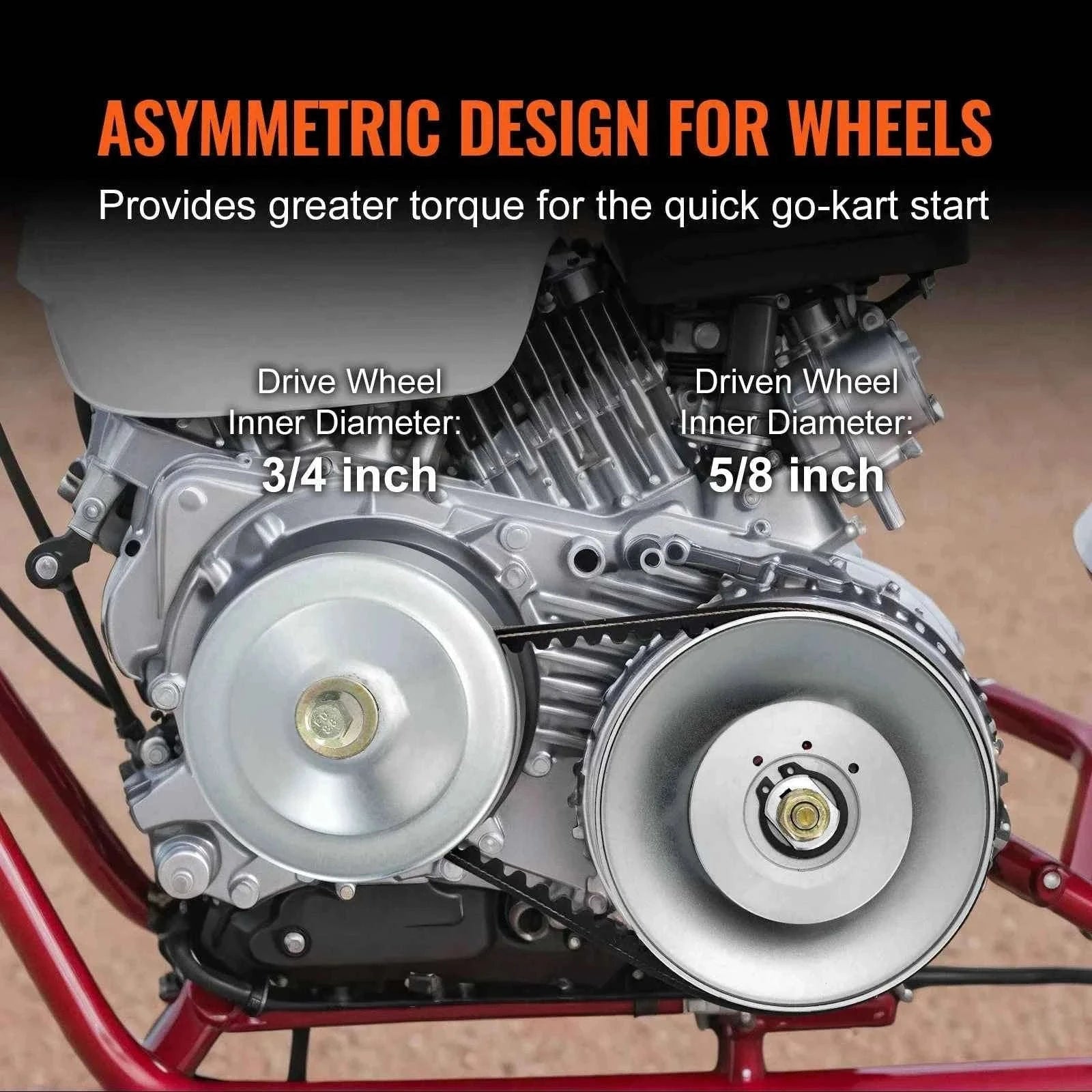 Go-Kart Torque Converter Clutch Kit with Drive Belt-780 Series / United States