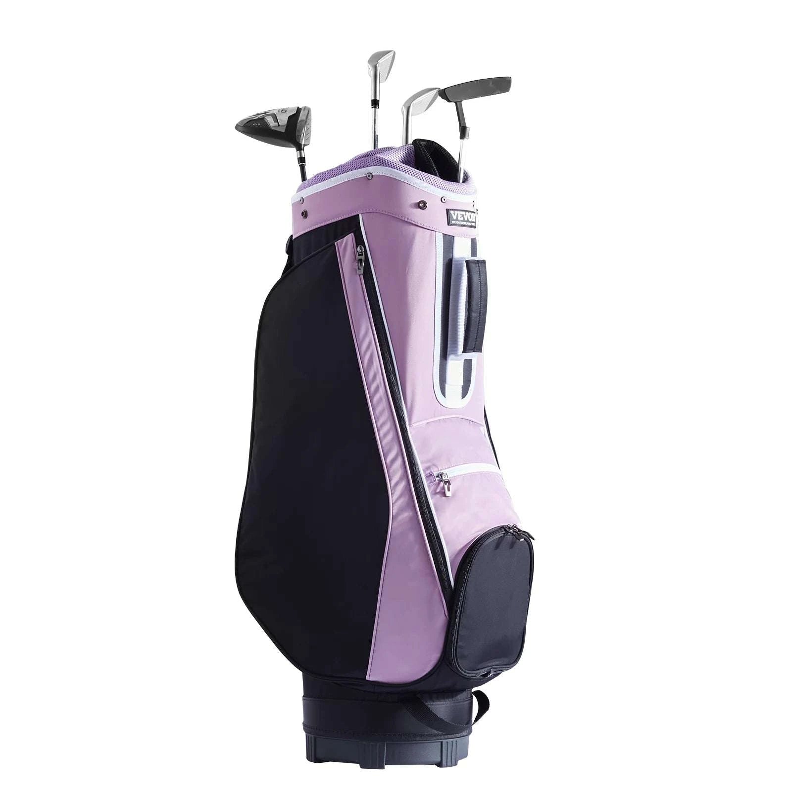 Golf Cart Bag with 14-Way Divider and Multiple Storage Pockets-Purple / UNITED KINGDOM