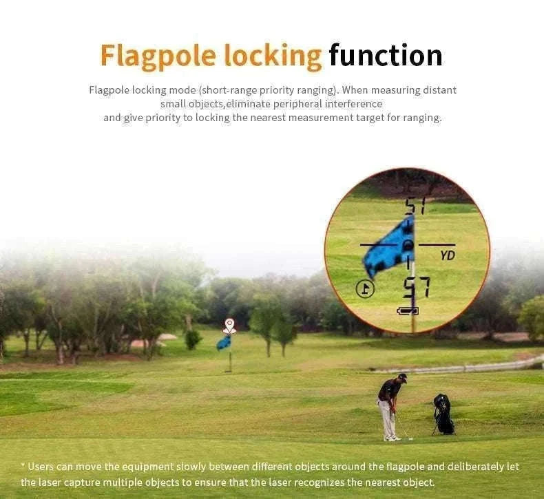 Golf Laser Rangefinder 1000M with Slope & Flag Lock Precision Meter-1000m
