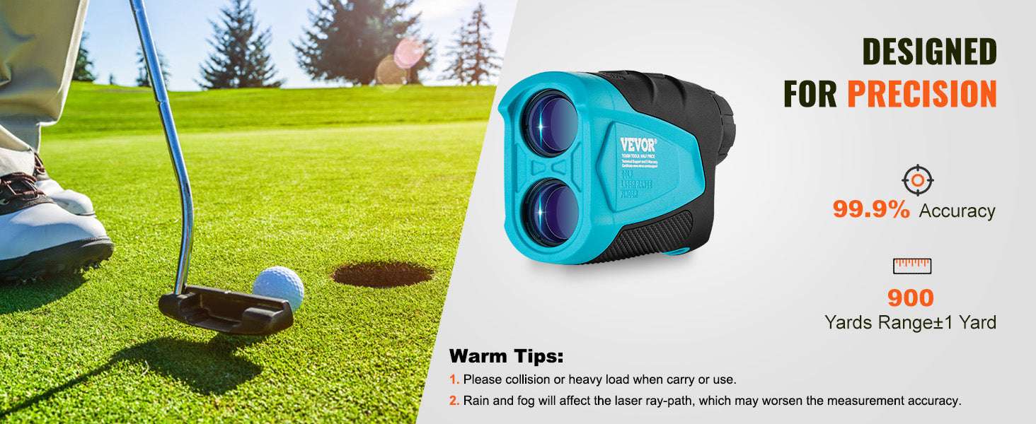 Golf Laser Rangefinder 900 Yards with Slope, Flag Lock & 6X Zoom-5-900 yards / spain