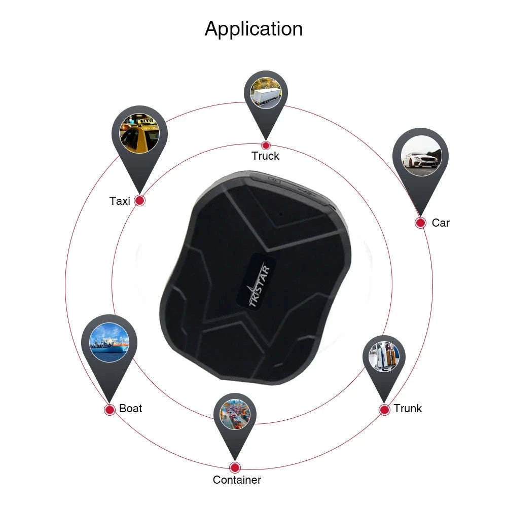 GPS Car Tracker with Long Standby and Magnetic Mount for Easy Hidden Use-With BOx And Charger