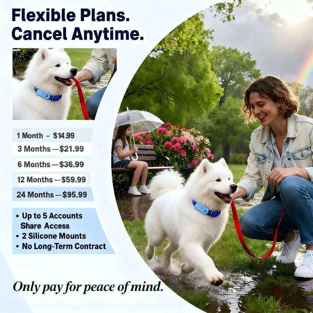 GPS Pet Tracker with Real-Time Tracking, Geo-Fence & App Alerts-Pet Tracker / United States