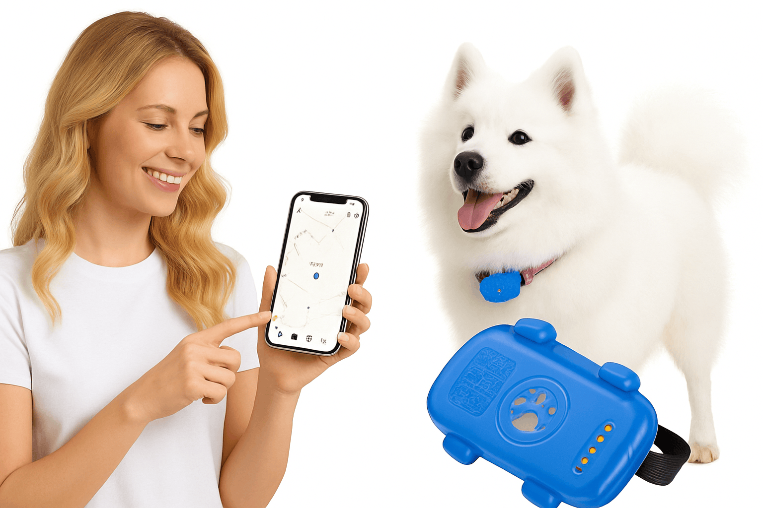 GPS Pet Tracker with Real-Time Tracking, Geo-Fence & App Alerts-Pet Tracker / United States