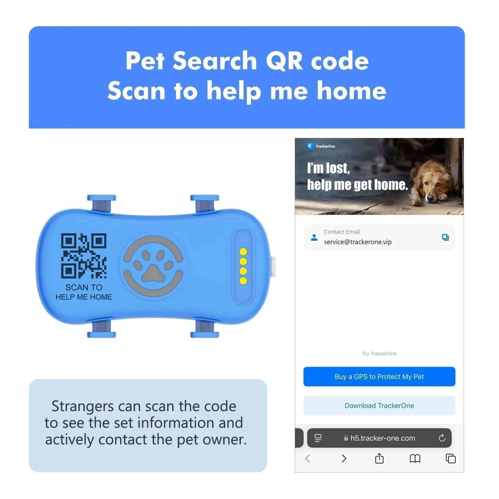 GPS Pet Tracker with Real-Time Tracking, Geo-Fence & App Alerts-Pet Tracker / United States