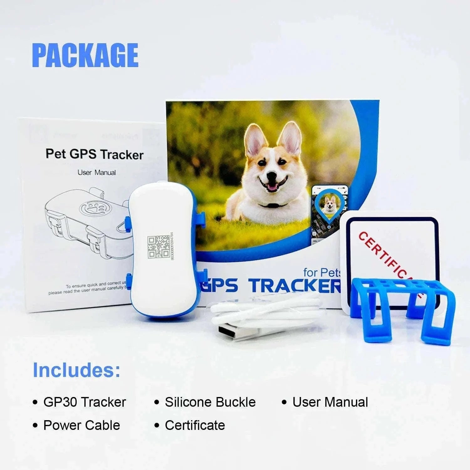 GPS Pet Tracker with Real-Time Tracking, Geo-Fence & App Alerts-Pet Tracker / United States