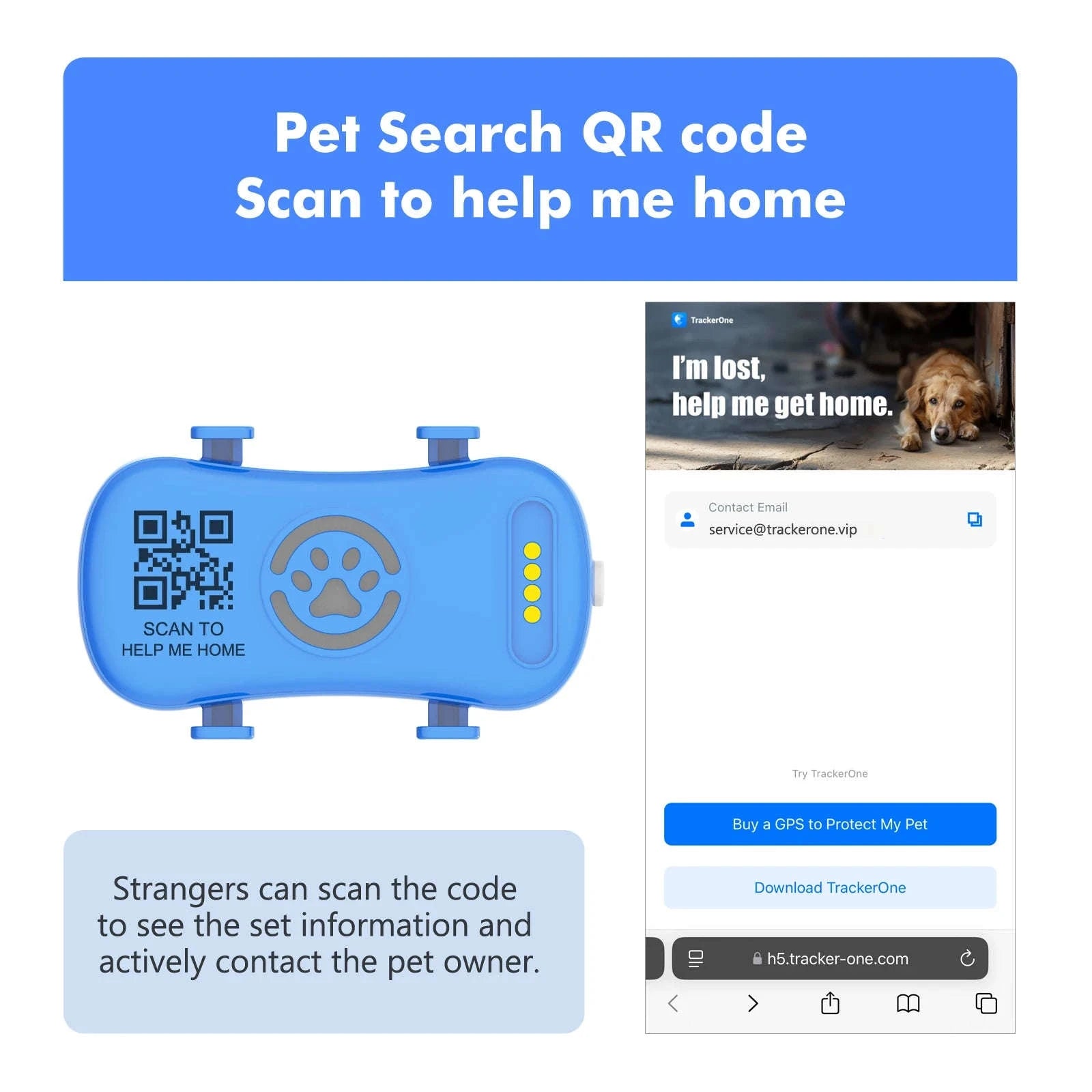 GPS Pet Tracker with Real-Time Tracking, Geo-Fence & App Alerts-Pet Tracker / United States