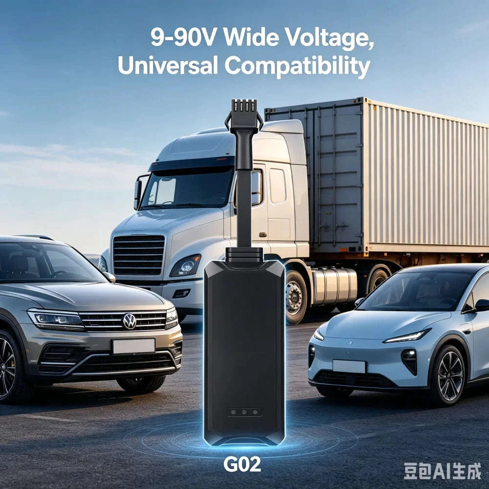 GPS Vehicle Tracker 9-90V Wired Mini Tracker with Fuel Cut Off-G17 2G