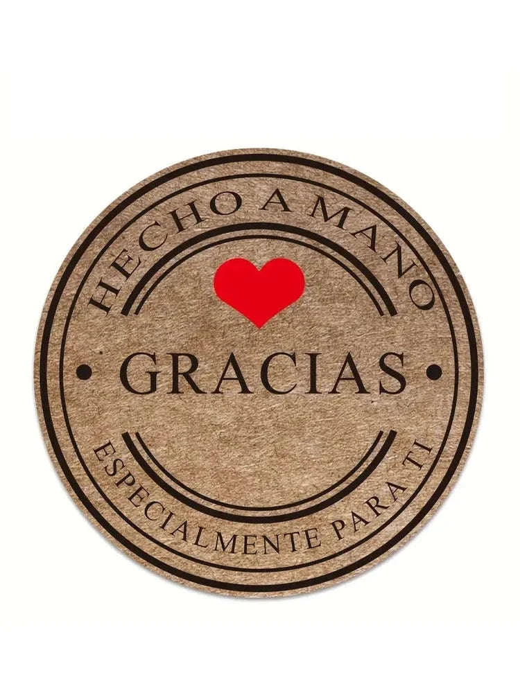 Gracias Gift Stickers – Handmade Scrapbook & Stationery Labels-Homemade With Love