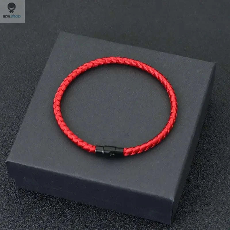 Grade A Red Thread Bracelet – Classic Rope Design with Copper Accents-green / S 18.5cm 7.3Inch