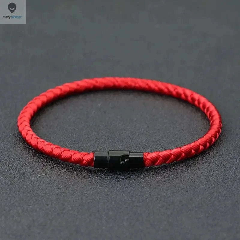 Grade A Red Thread Bracelet – Classic Rope Design with Copper Accents-green / S 18.5cm 7.3Inch