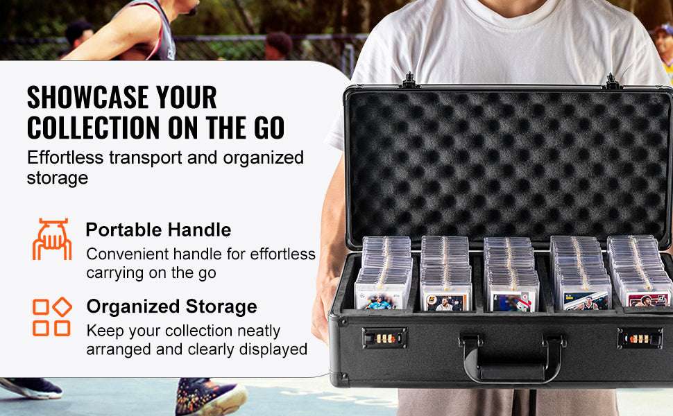 Graded Card Storage Box with Lock for PSA BGS SGC Cards-Combination Lock 108 / france
