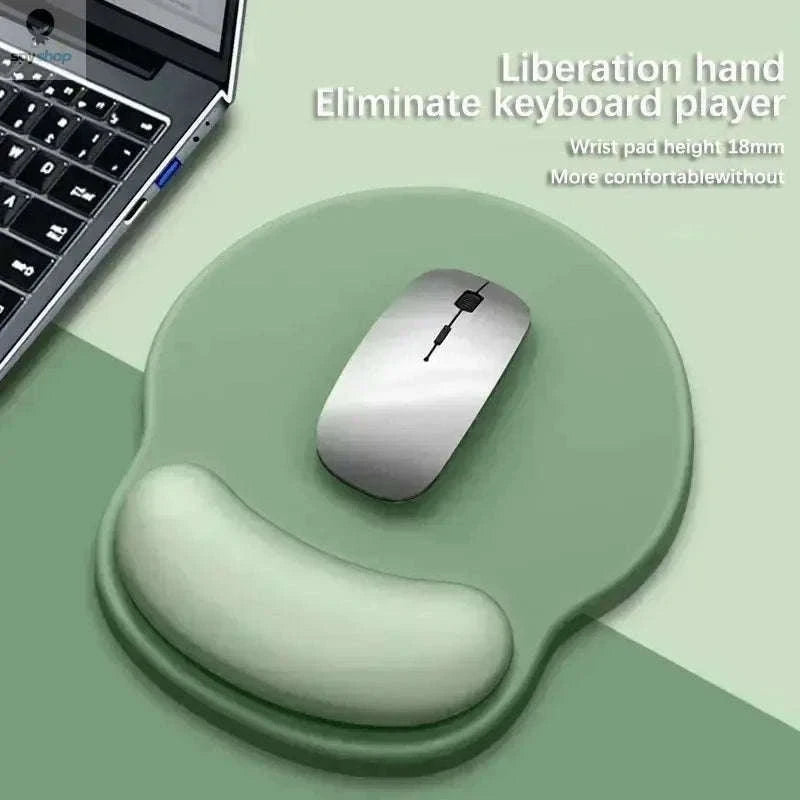 Gradient Mouse Pad with Wrist Rest for All-Day Comfort-Blue Green