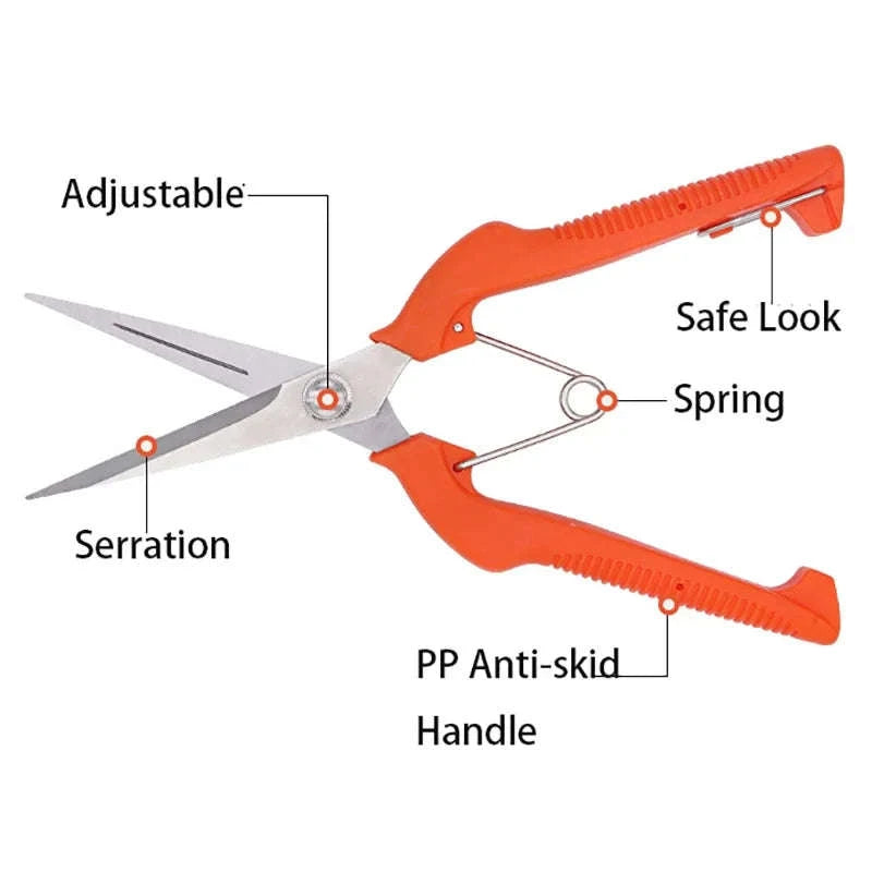 Grape Pruning Shears – Stainless Steel Garden Tool-Red