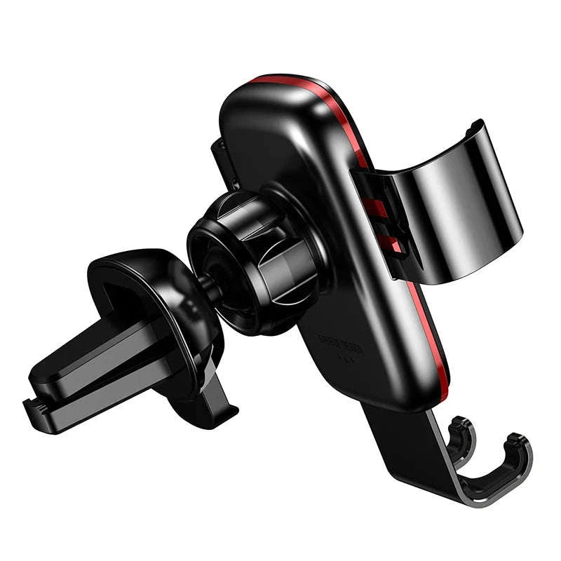 Gravity Car Phone Holder Air Vent Mount for 4.7–6.5 Inch Phones-Air Vent Black