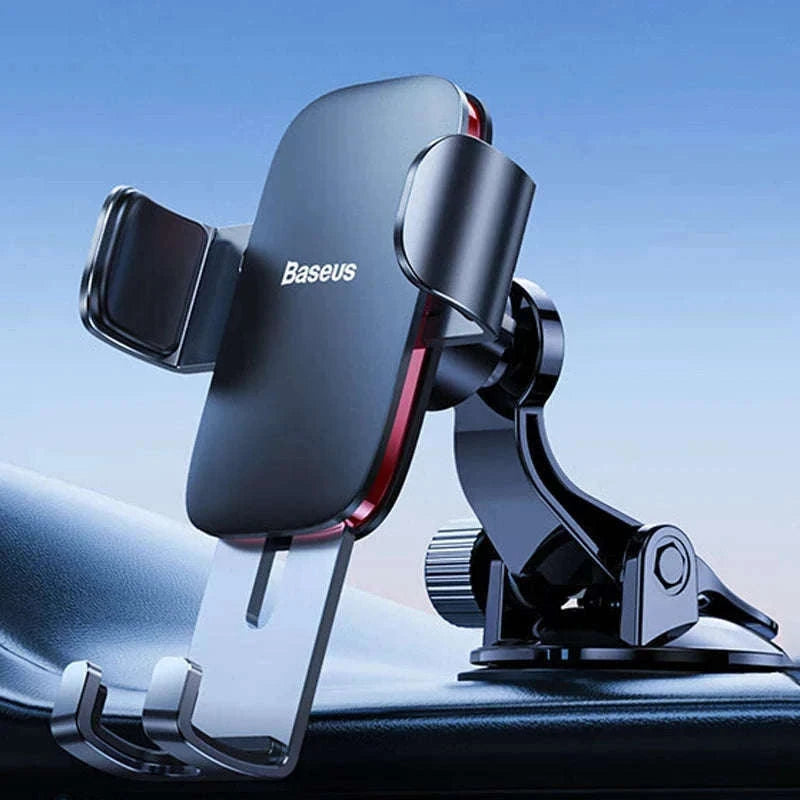 Gravity Car Phone Holder Air Vent Mount for 4.7–6.5 Inch Phones-Air Vent Black