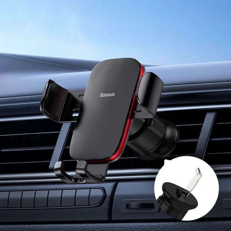 Gravity Car Phone Holder Air Vent Mount for 4.7–6.5 Inch Phones-Air Vent Black