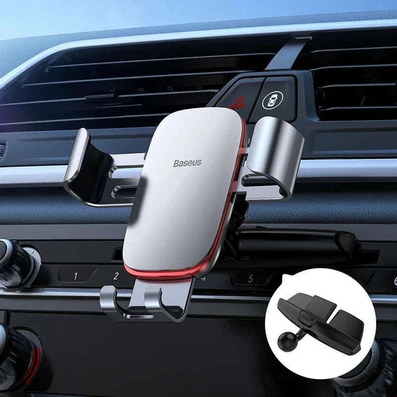 Gravity Car Phone Holder Air Vent Mount for 4.7–6.5 Inch Phones-Air Vent Black