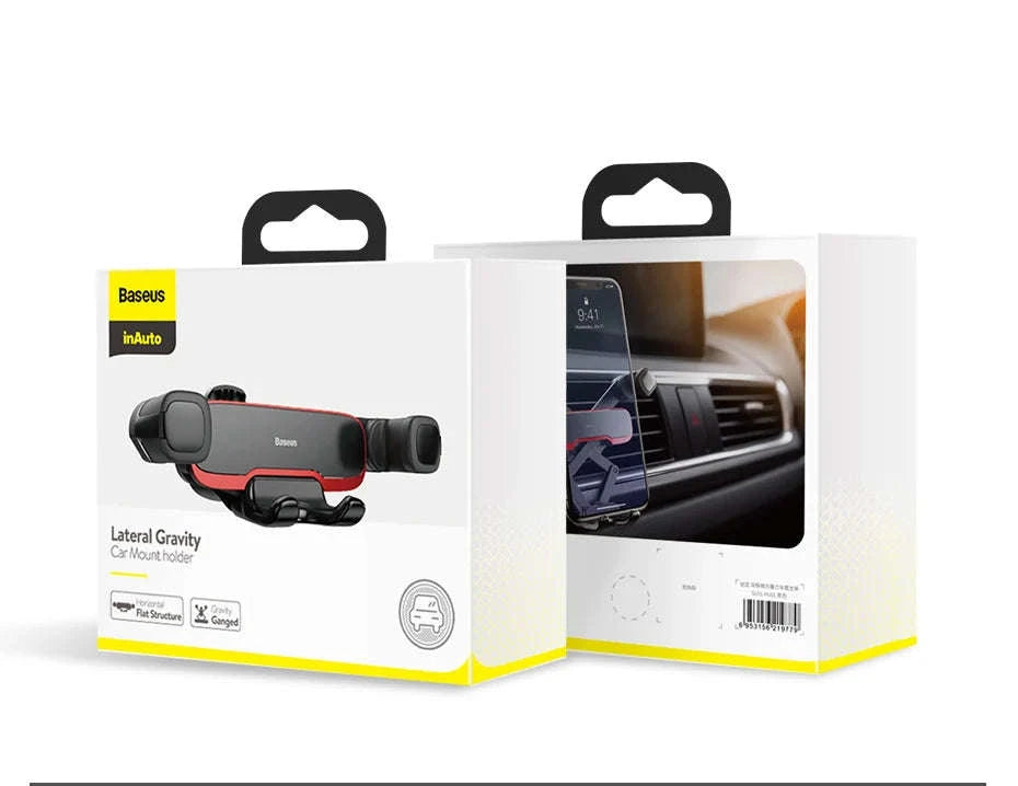 Gravity Car Phone Holder Air Vent Mount for 4.7–6.5” Phones-with Swing Arm