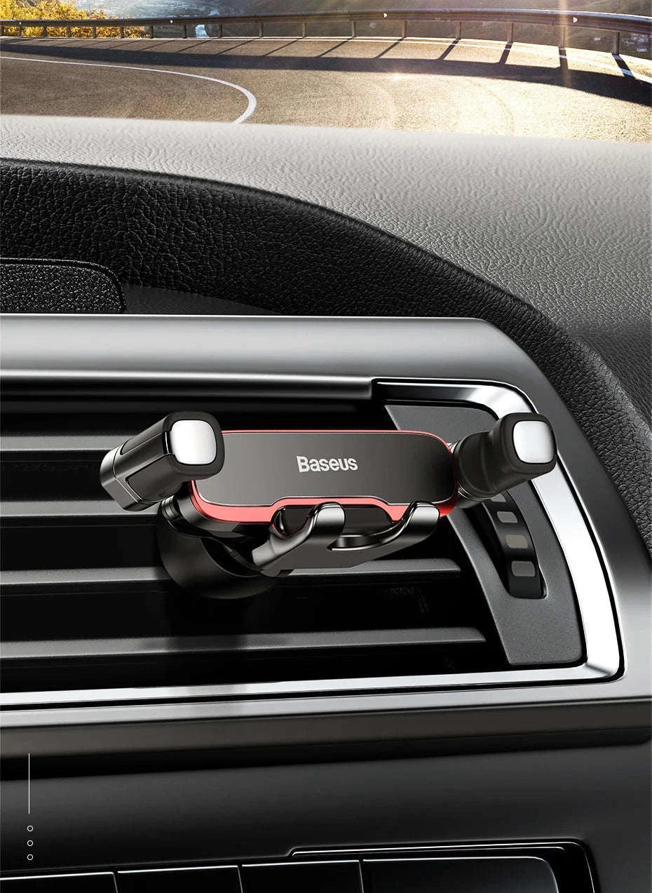 Gravity Car Phone Holder Air Vent Mount for 4.7–6.5” Phones-with Swing Arm