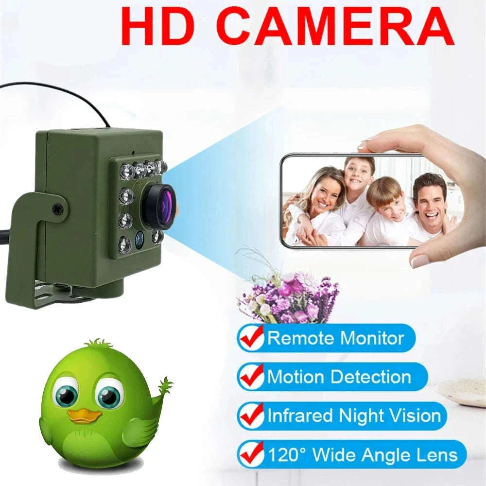 Green WiFi Bird Box Camera with Night View-5MP WIFI / UK Plug