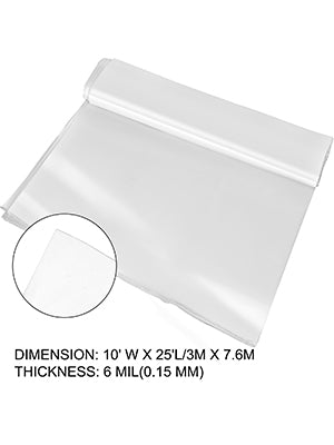 UV Resistant Polyethylene Greenhouse Film Cover 16 x 28 ft