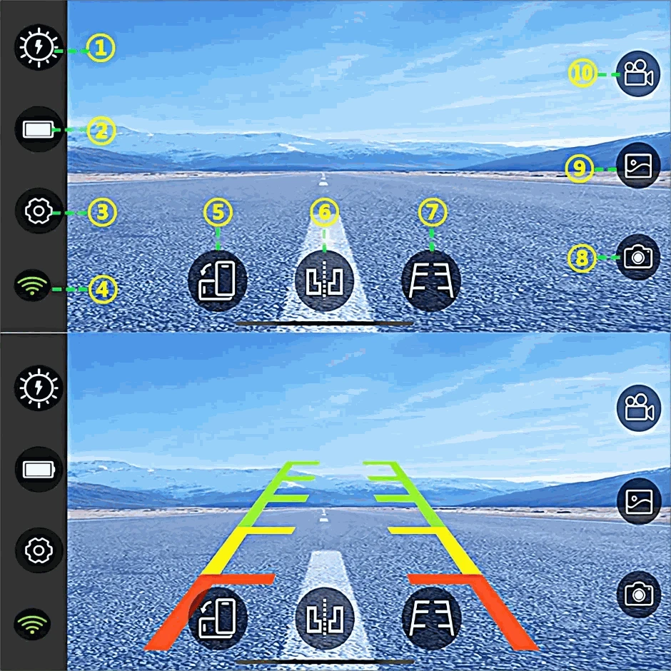 GreenYi Wireless Solar Reversing Camera-Default Title