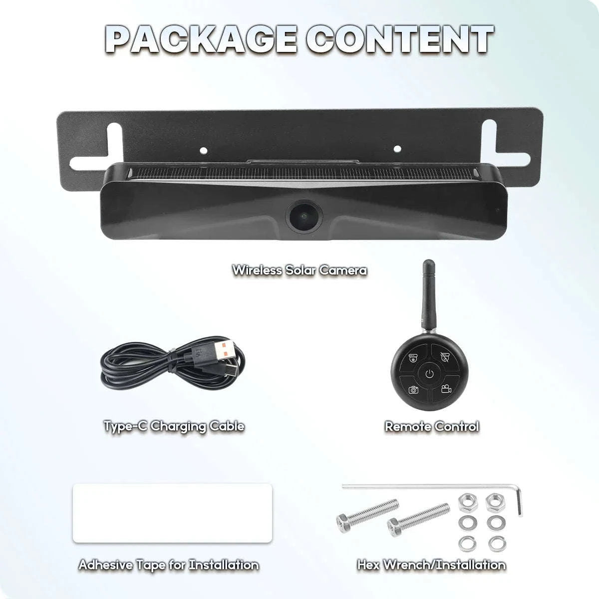 GreenYi Wireless Solar Reversing Camera-Default Title