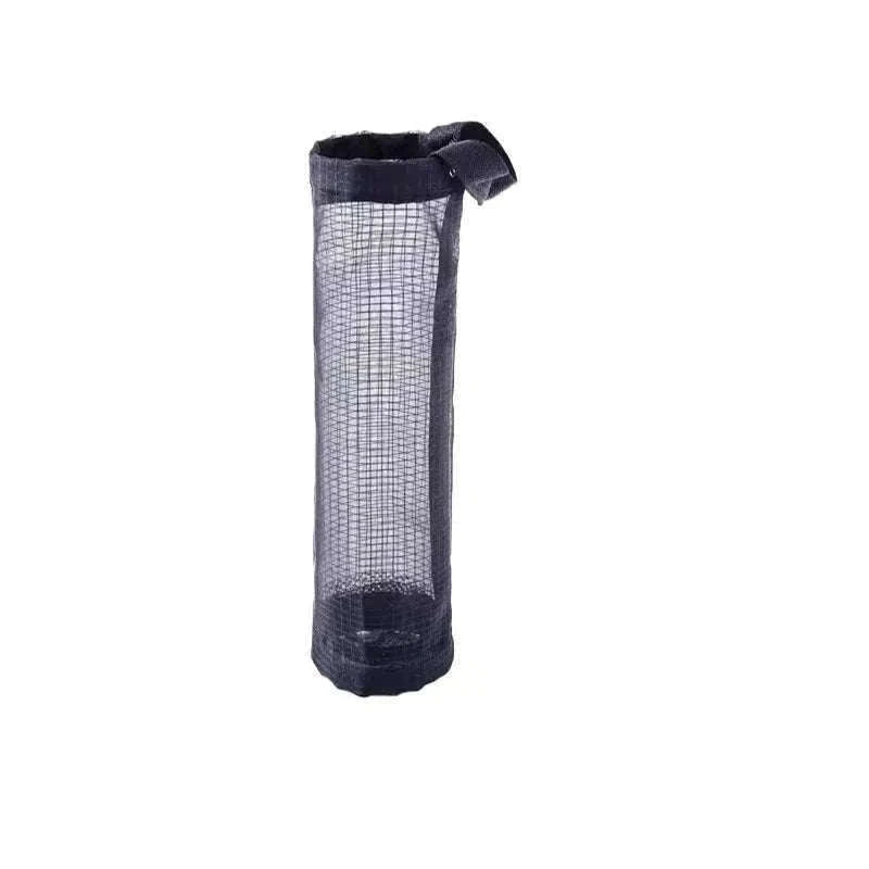 Grey Wall-Mounted Plastic Bag Dispenser for Kitchen Storage-1PC Grey