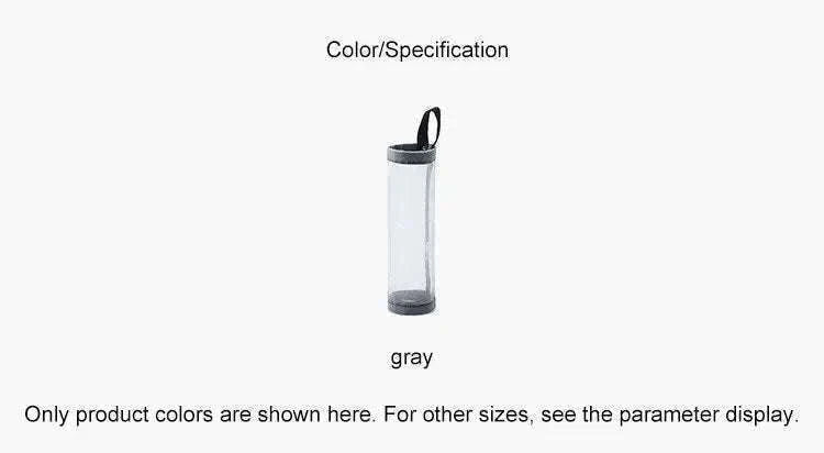 Grey Wall-Mounted Plastic Bag Dispenser for Kitchen Storage-1PC Grey