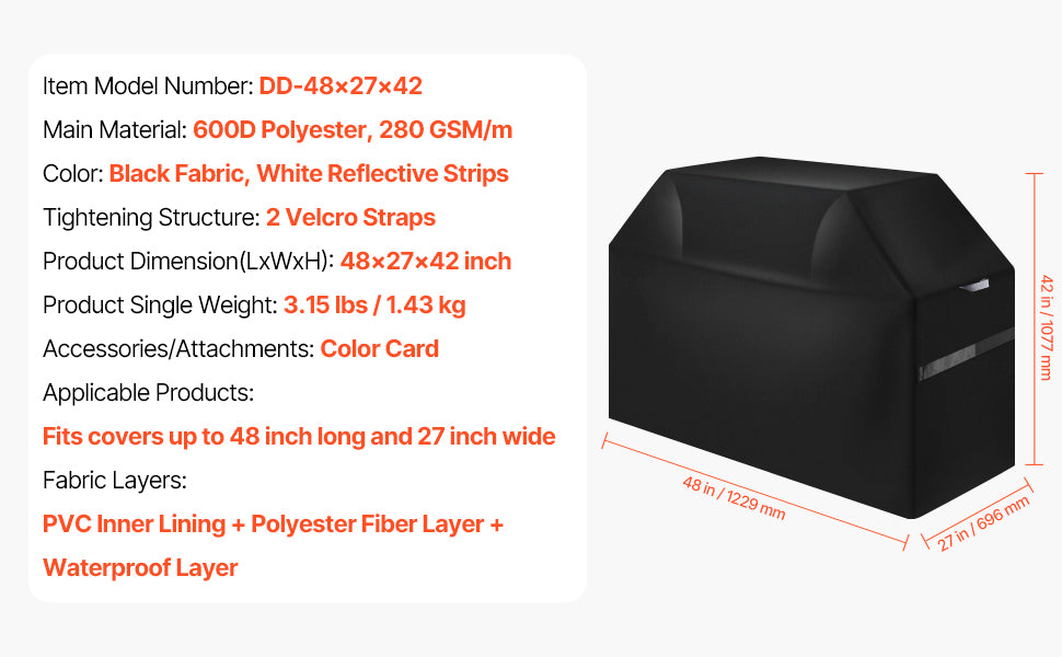 Heavy Duty Waterproof Grill Cover