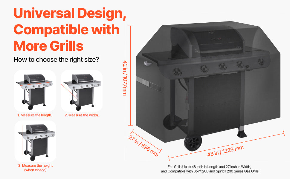 Heavy Duty Waterproof Grill Cover