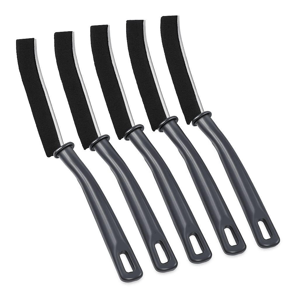Grout Cleaning Brush for Kitchen, Bathroom, and Tight Gaps-Black- 5PC