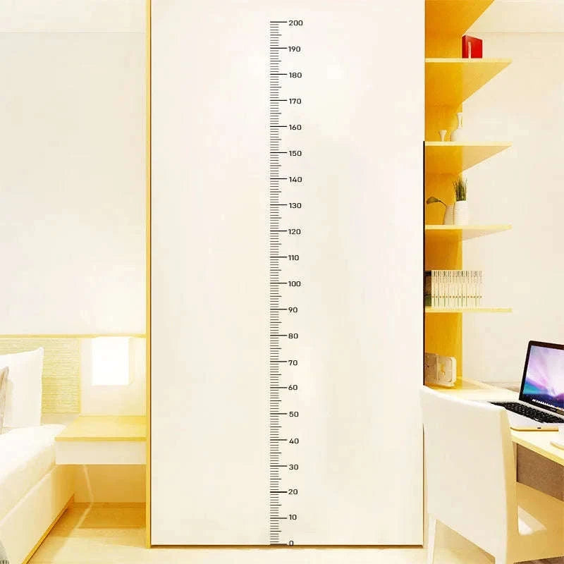 Growth Chart Wall Decal Sticker-black