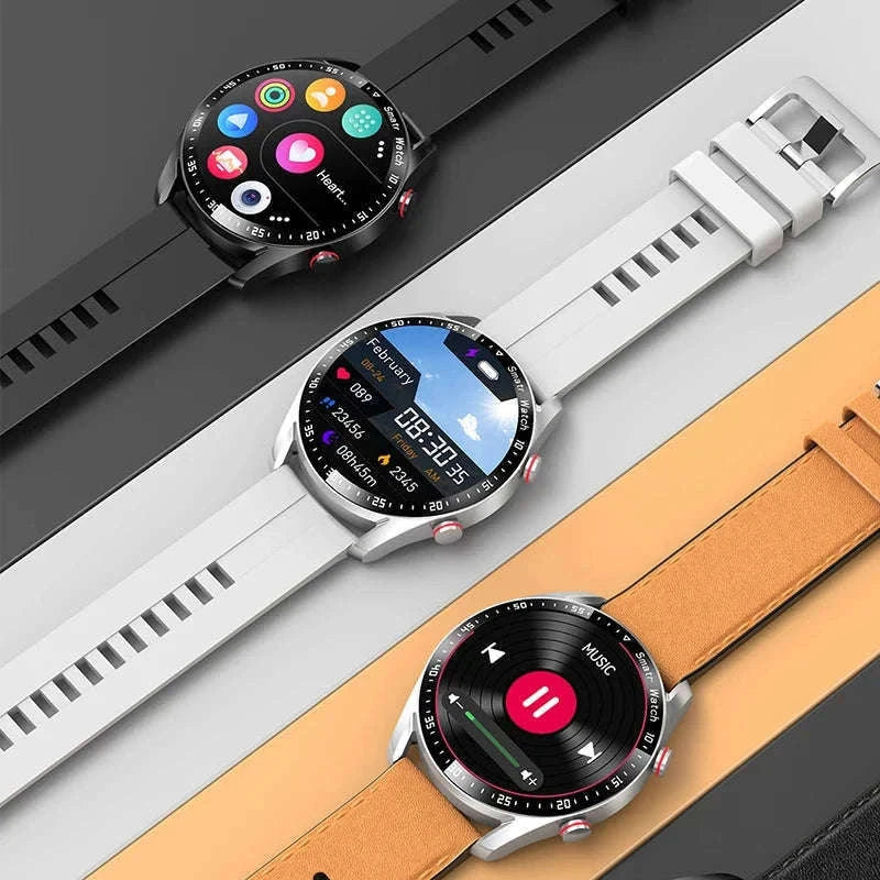 GT Series 1.53" IPS Fitness Tracker Smart Watch-steel strip black