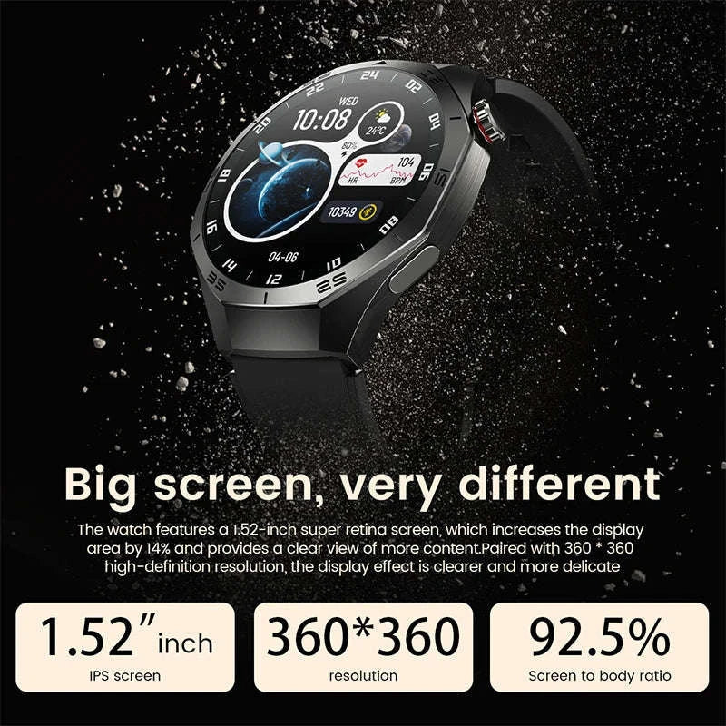 GT5 Pro Smartwatch with AMOLED Display and GPS-silvery / CHINA