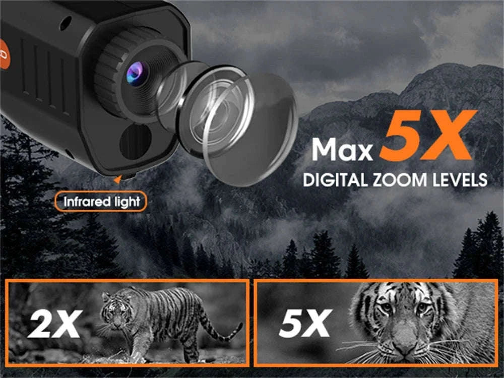 GTGUARD N3 1080P Night Vision Monocular with 5X Zoom-GTGUARD N3