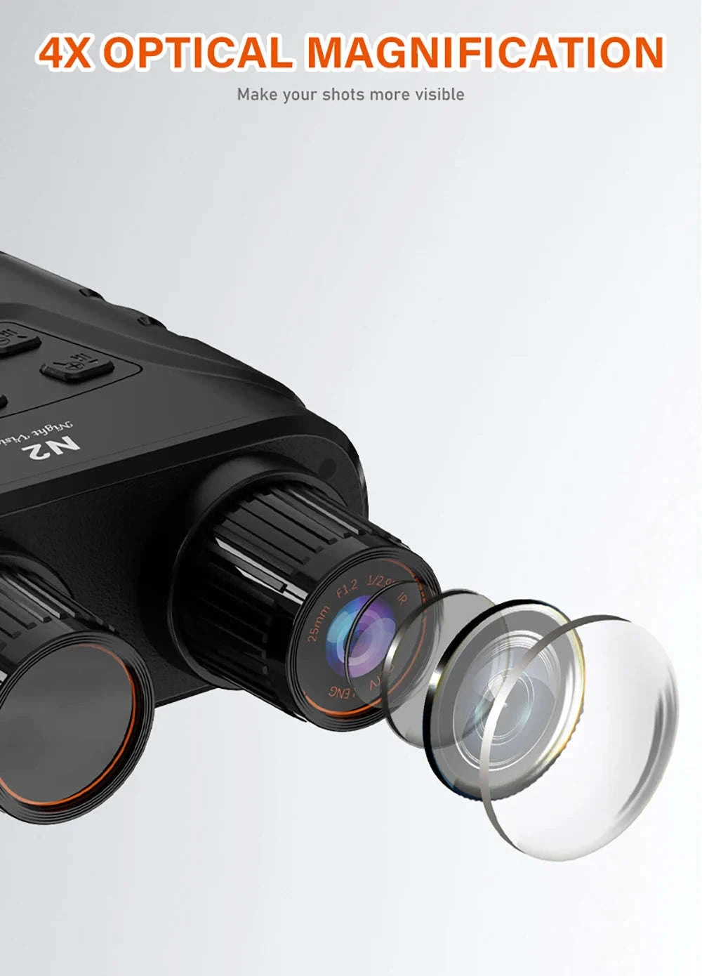 GTMEDIA N2 Night Vision Binoculars with 5X Zoom and 1080P-United States