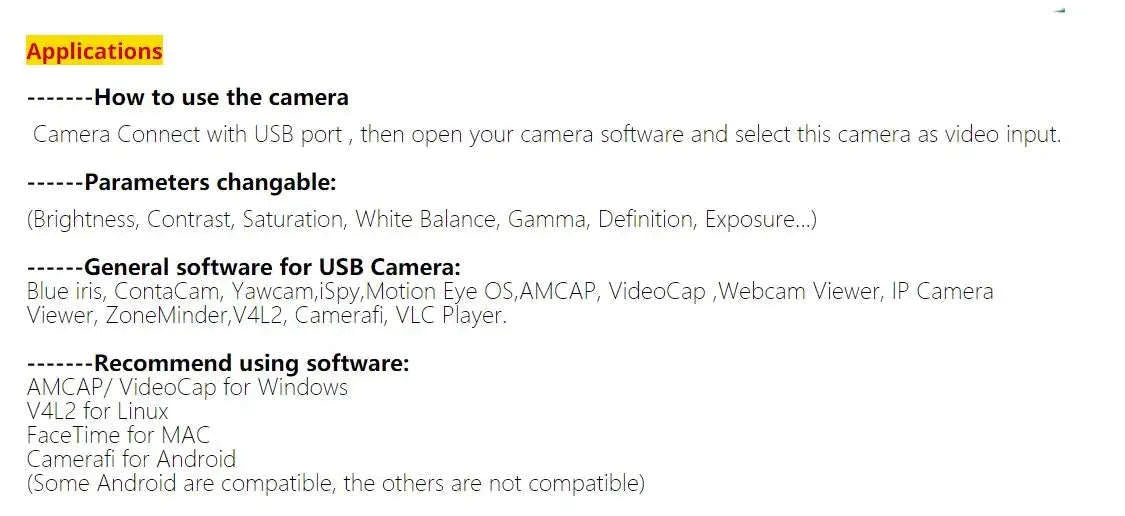 GXIVISION USB Camera 1080P 60fps with Varifocal CS Lens-12mm Fixed Focus