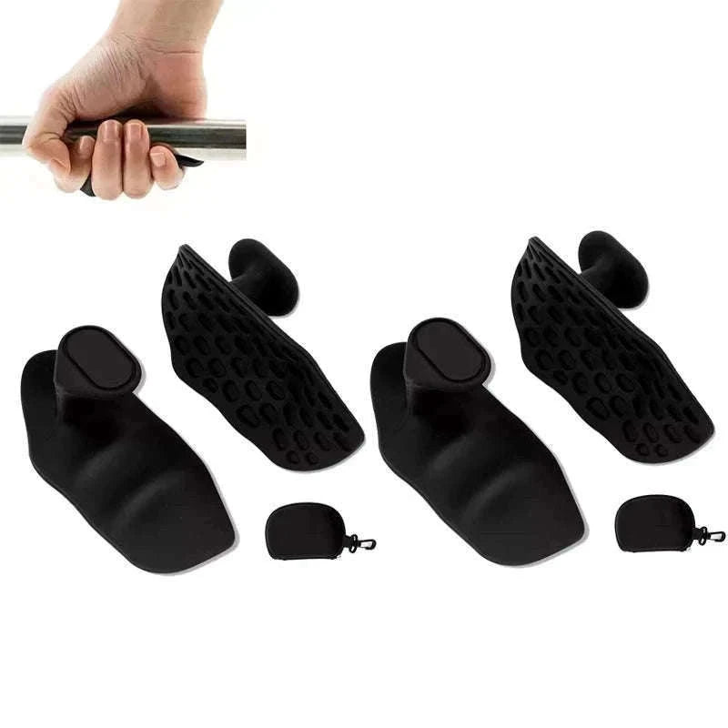 Gym Gloves Grip Strengthener Silicone Palm Grips for Lifting-Pink N92