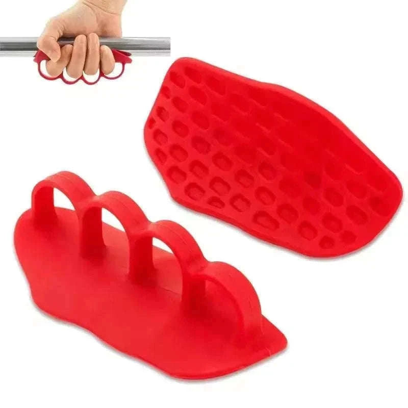 Gym Gloves Grip Strengthener Silicone Palm Grips for Lifting-Pink N92