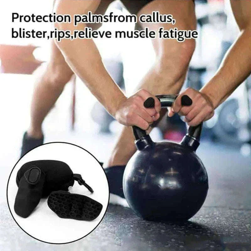 Gym Gloves Grip Strengthener Silicone Palm Grips for Lifting-Pink N92