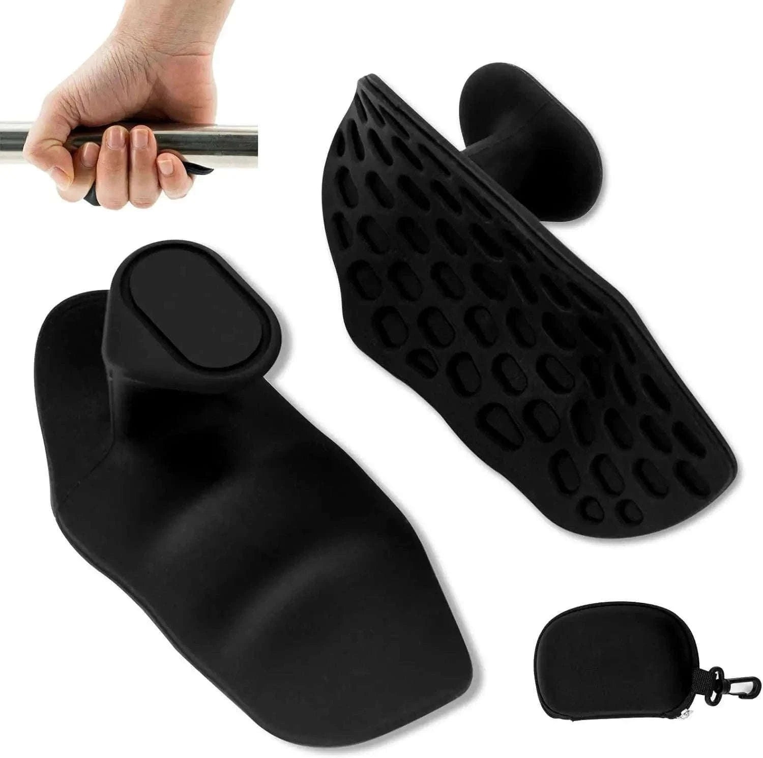 Gym Gloves Grip Strengthener Silicone Palm Grips for Lifting-Pink N92