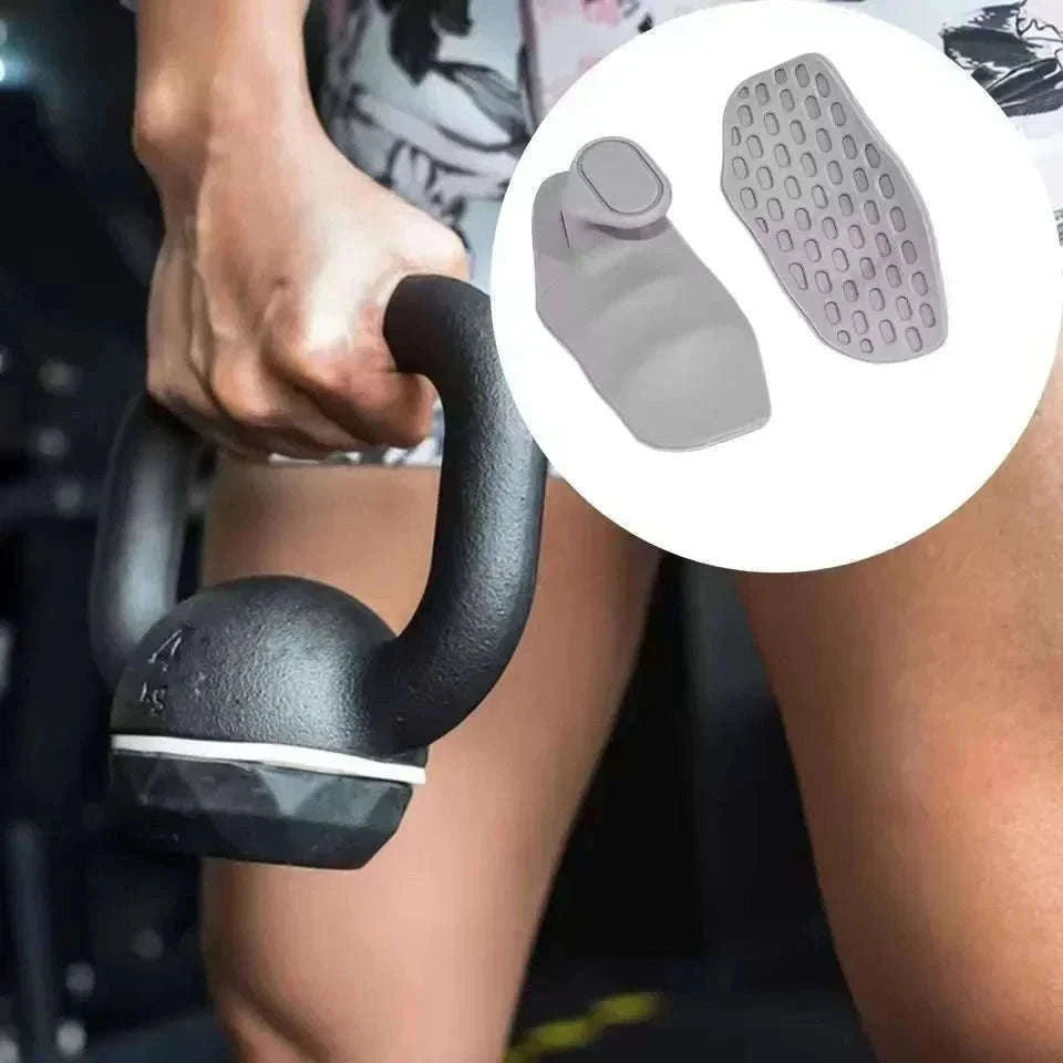 Gym Gloves Grip Strengthener Silicone Palm Grips for Lifting-Pink N92