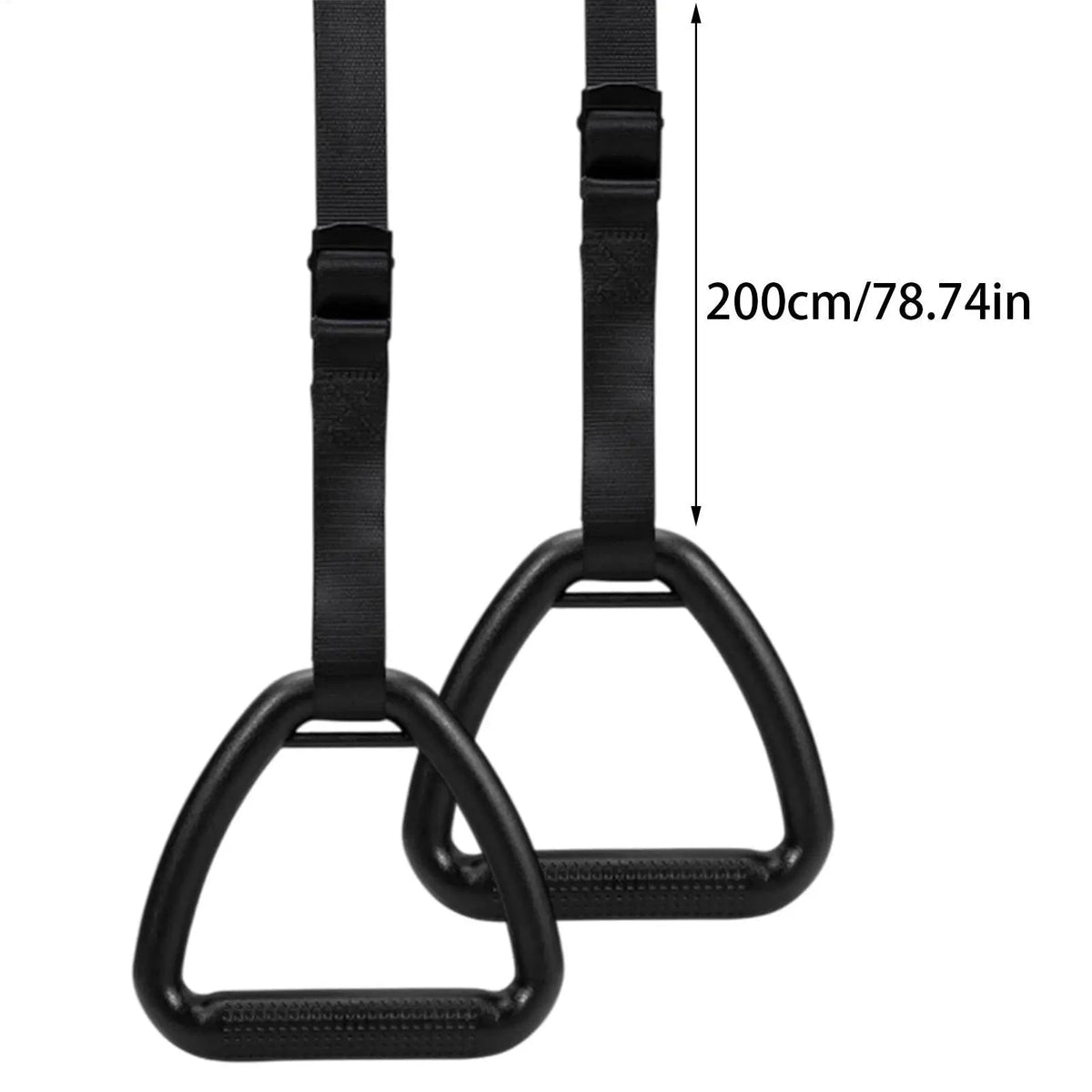 Gymnastic Rings with Adjustable Straps for Strength Training-1M