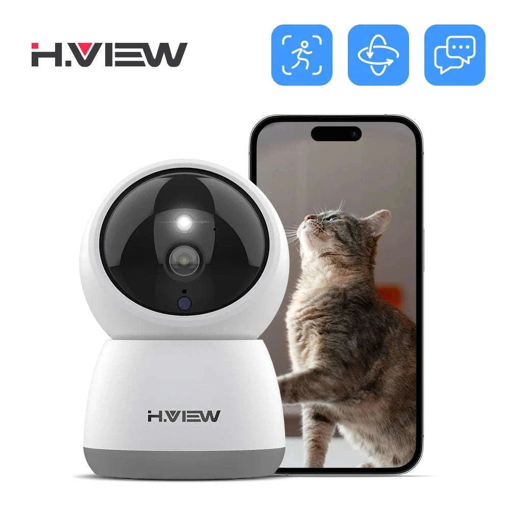 H.VIEW 3MP WiFi Indoor Security Camera with AI Detection-france