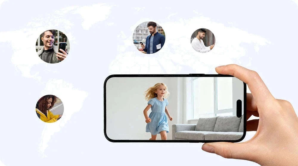 H.VIEW 3MP WiFi Indoor Security Camera with AI Detection-france
