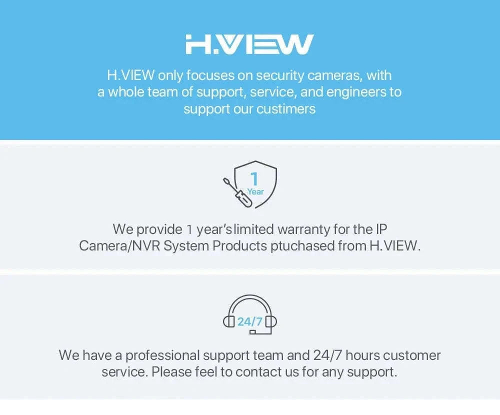 H.VIEW 3MP WiFi Indoor Security Camera with AI Detection-france
