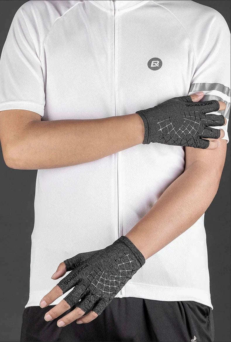 Half Finger Cycling Gloves Anti-Slip Washable Bike Gloves-XS/S